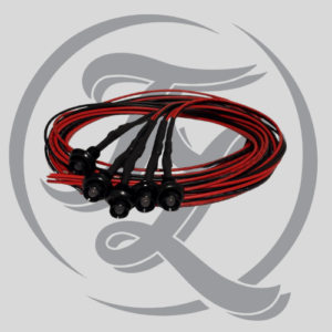 Led punt rood met bedrading