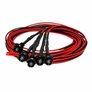 Led punt rood met bedrading