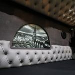 Bedplaat leer bekleding