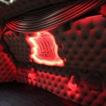 Rood verlicht cabine volvo