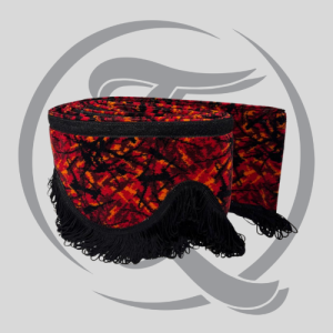 raamband pluche rood