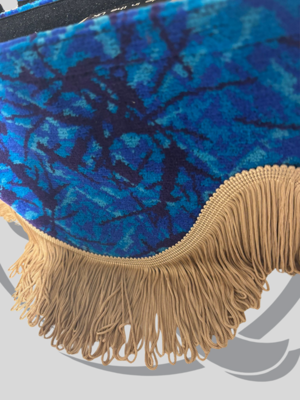 pluche raamband met beige franjes - Afbeelding 2